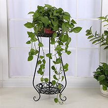 2 TiersFlower Pot Tray Floor Plant Stand for Indoor Balcony Garden Flower Pot Shelf (Color : OneColor, Size (Onecolor