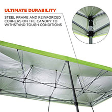 Ergodyne Shax 6015 Heavy Duty Pop Up Canopy Tent 10' x 20' Lime