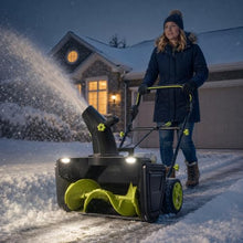 pedenencelia Electric Snow Thrower, Snow Throwers, 180° Chute 4batteries