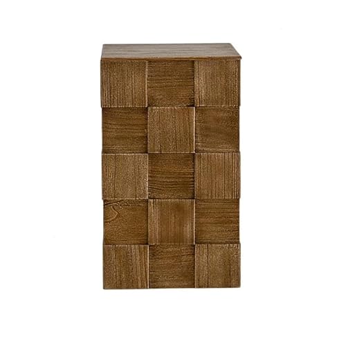 CHmrfvqtus Couch Side Table Wabi-sabi Vintage Sofa Side Table, Storage Coffee for Small Living Room, Bedside Cabinet for Homestay, Hotel & Bedroom(Medium)