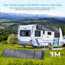400W Portable Solar Panel for Power Station, 40V MC4 Foldable Solar Charger