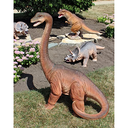 Design Toscano Scaled Jurassic Brachiosaurus Dinosaur Statue Full Color