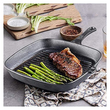 ntumLeap Wok Cast Iron Steak Skillet Grill Nonstick Steak Frying Garden Wok Induction Cooker for Gas Stoves and Vision