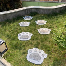 Kunovo Stepping Stone for Garden Walkway, Bear Paw Styling Outdoor Landscaping Décor Stones, Cute All-Weather Decorative Garden Accent Foot Stone (Size : 6PCS), 58741