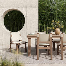 TOV Furniture Cassie Natural 75 Inch Rectangular Outdoor Dining Table