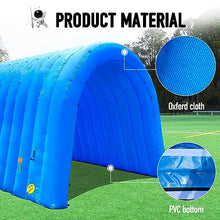 Sewinfla Inflatable Sports Tunnel Entrance with Blower 16x10x10ft Blue