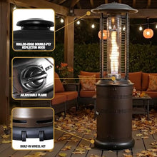 LAVA Heat Italia MILANO 6ft Commercial Premium Portable Patio Heater 36,000 BTU 360° 5 ft Heat Radius, Triple Safety, Electronic Ignition Durable Design for outdoor (Heritage Bronze, Liquid Propane)