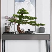 YXIANG56Q Fake Plants 30'' Chinese Style Simulation Welcome Pine Tree Artificial Bonsai Potted Indoor Plants Micro Landscape Decoration Home Office Living Room Bonsai Tree
