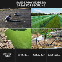 Sandbaggy 10,000-Count Rust-Free 6-Inch Landscape Staples Galvanized Garden Stakes