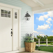 Livex Wentworth 3 Light Outdoor Wall Lantern 22" Tall Charcoal Finish Black