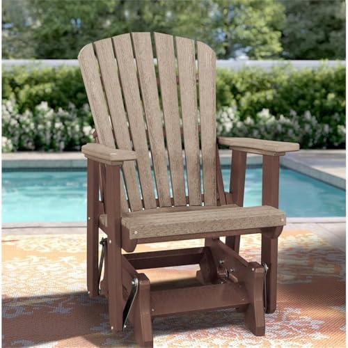 American Furniture Classics OS Home and Office 515WWTB Single Glider, One Size, Weather Wood/Tudor Brown