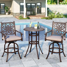Sophia & William 3-Piece Cast Aluminium Bar Height Patio Set