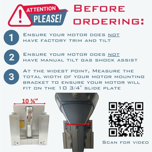 ONTHEFLY JACK PLATES Adjustable Manual Boat Jack Plate Grey