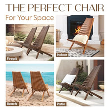 IDZO Elina FSC Eucalyptus Tamarack Chairs, 300Lbs - Cinnamon, Set of 2