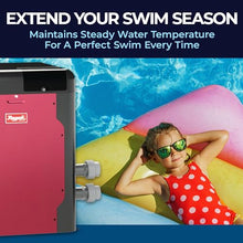 Raypak Avia 400K BTU Natural Gas Pool Heater for Inground Pools Gas Pool and Spa Heater with Copper Heat Exchanger, Built-in WiFi, 120/240V (018033)