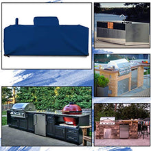 Covers & All Outdoor Kitchen Cover 18 Oz Waterproof - Customize Your Kitchen Cover with Any Dimensions - 100% Weather Resistant Outdoor Kitchen Island Cover (Blue)