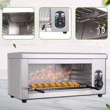 saditesdk Commercial Electric Cheese Melter Grill, Adjustable Temperature Salamander Broiler for Perfect Melting and Grilling