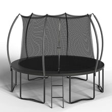 ALTLER 14FT Outdoor Trampoline with Enclosure Net Black