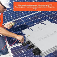 WEIMILOR Solar Micro Inverter, Waterproof IP65 1200W 1400W 1600W 2000W 2400W 2800W Grid Tie Mppt Pure Sine Wave Dc to Ac Solar Grid Tie Micro Inverter Solar & Wind Power Inverters,1600W