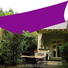 Purple,20' x 20',Shade Sail Square Waterproof & 95% UV Block Outdoor Rectangle Sun Shade Sail, for Patio Garden Backyard Sunscreen Awning Canopy with Hardware Kit, Custom Sizes