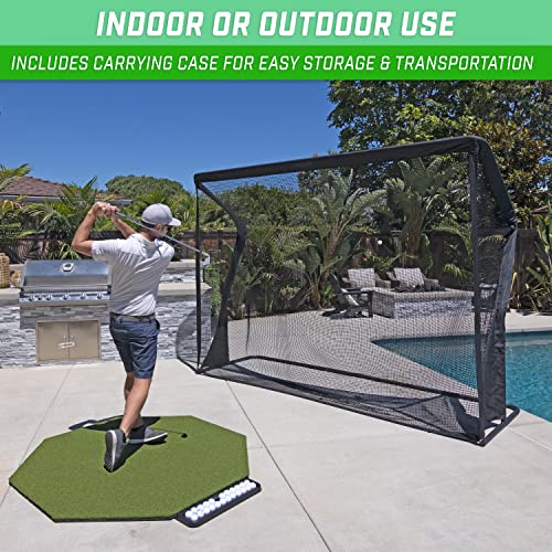 GoSports Elite Golf Practice Net with Steel Frame Black
