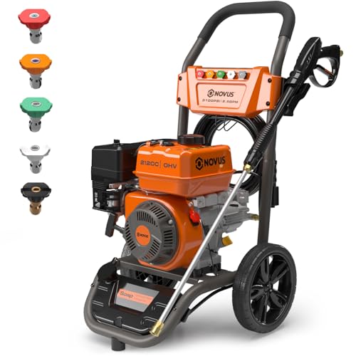 NOVUS 3100 PSI Gas Pressure Washer, 2.5 GPM Power Washer