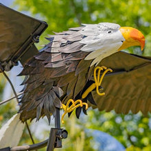 Large Rocking Animals with Flapping Wings Garden Stakes (Multicolor, XL Bald Eagle)