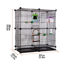 FENOKD Birdcages 31.4" Large Bird Cage Flight Parrot House Cockatiels Playpen with Open Top and Feeding Bowl Various Styles to Choose from Birdcages Decor,E