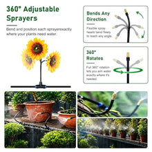 Sunflower Shape Misting Sprinkler Head with Hose, Drip Irrigation System