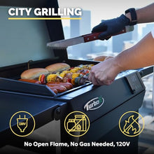 PlugNGrill Turbo E Sport Compact Electric Grill, 1700W Infrared, Digital Display with Probe, Apartment Friendly