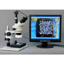 AmScope Digital Trinocular Stereo Zoom Microscope 3.5X-90X White