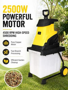 Wood Chipper Shredder Machine for Composting and Landscaping 10m-PowerCord