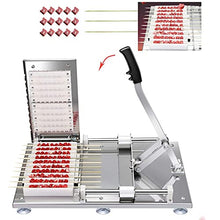 UYCVT Stainless Steel Manual Meat Mutton Kebab Skewer Machine, Normal Commercial Meat String Machine, High Eefficiency Semi-Automatic Wear Mutton String Making Machine BBQ Skewer Maker