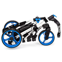 Founders Club Swerve 3 Wheel Push Pull Golf Cart White Blue