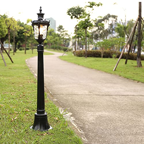 MEGHALI Outdoor Floor Lamp Waterproof Column Light Lawn Street Lamp Landscape Lighting for Courtyard Corridor Patio Garden
