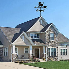 Weathervane Stainless Steel Anti-Rust Weathercock Direction Indicator Retro Farm Scene Garden Weather Vane Measuring Tools Corrosion Resistant and Durable A 35X50CM (E 35X50CM) (C 35X50CM)