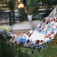 AFPSDLFJDLS Indoor and Outdoor Balconies, Swings, Vintage Canvas Hammocks, Two Person Leisure