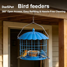 Bird Feeder for Backyard Garden Wildlife Feeding Darlipet Bird Feeders for Outdoors Hanging, Weather Resistant Wild Bird Feeder