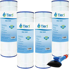 Tier1 C1750 Pool Filter with Wand Brush Cleaner, 4-Pack
