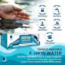 Aquagenx Define Water Test Kit - Detects Most Probable Number of E. coli & Total Coliform - No Lab Required - Home, Well, Tap & Freshwater Testing (25 Pack)