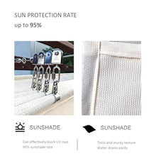 ZCBYBT Outdoor Awning Cover Retractable Sun Shade Sail UV Resistant Durable Pergola Canopy for Patio, Garden, Deck, Gazebo,#1,1.2mx7.2m
