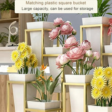 Plant Stand Indoor Outdoor, Tier Metal Flower Shelf With Wheels And Pots