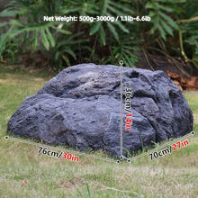 Patio False Stone Cover, Fiberglass, Hollow Outdoor False Stone for Lawn and Garden Landscaping