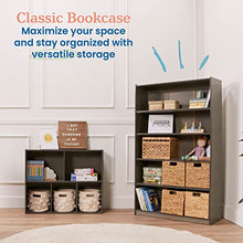 ECR4Kids Classic Bookcase 60in Adjustable Shelves Grey Wash