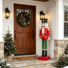 Merax 1-PC 63.4" Tall Giant Iron Nutcracker Christmas Decoration, Life Size