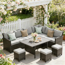 Wisteria Lane 7 Piece Patio Furniture Set, Patio Sectional for All Weather