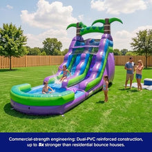 HeroKiddo 16ft Tropical Commercial Inflatable Water Slide with Blower