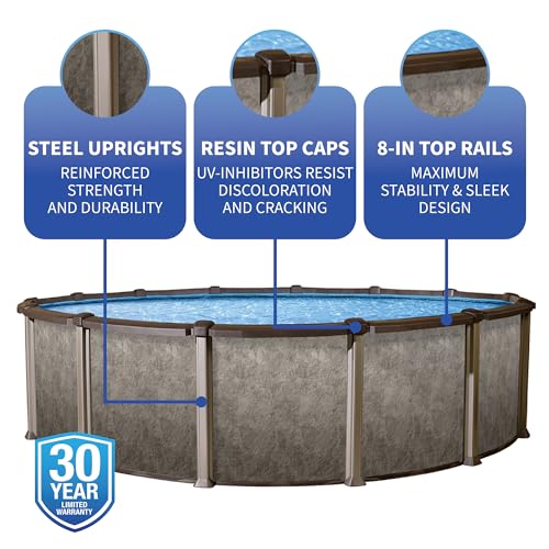 Blue Wave Riviera Above Ground Swimming Pool Package Browns