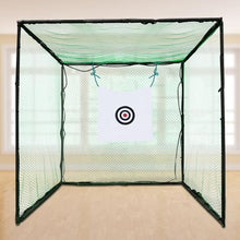 Eleeferri Golf Hitting Cage with Practice Net & Swing Mat Green Black White