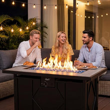 42 inch Propane Fire Pit Patio Outdoor Fire Pit Table Large Rectangular